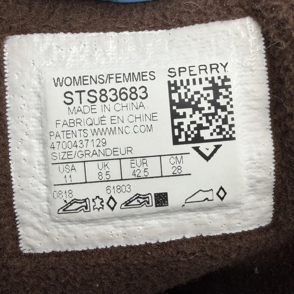 Sperry‎ Top-Sider Brown Syren Misty Knit Cuff Waterproof Duck Boots Women's 11